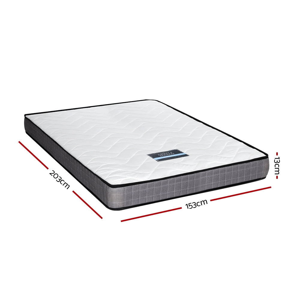 Mattress Medium Firm Mattresses Tight Top Bed Bonnel Spring 13cm QUEEN