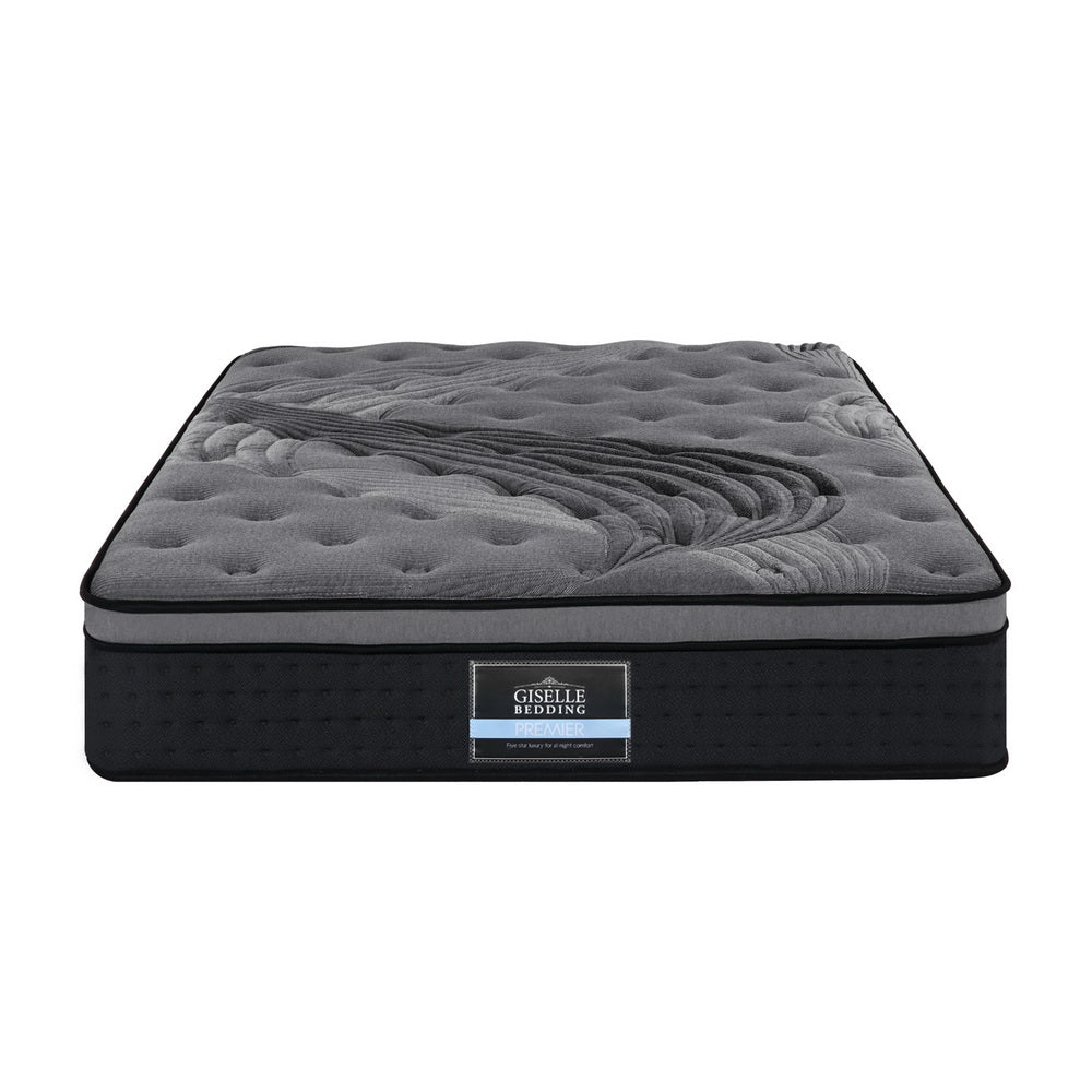 Bedding Alanya Euro Top Pocket Spring Mattress 34cm Thick King Single