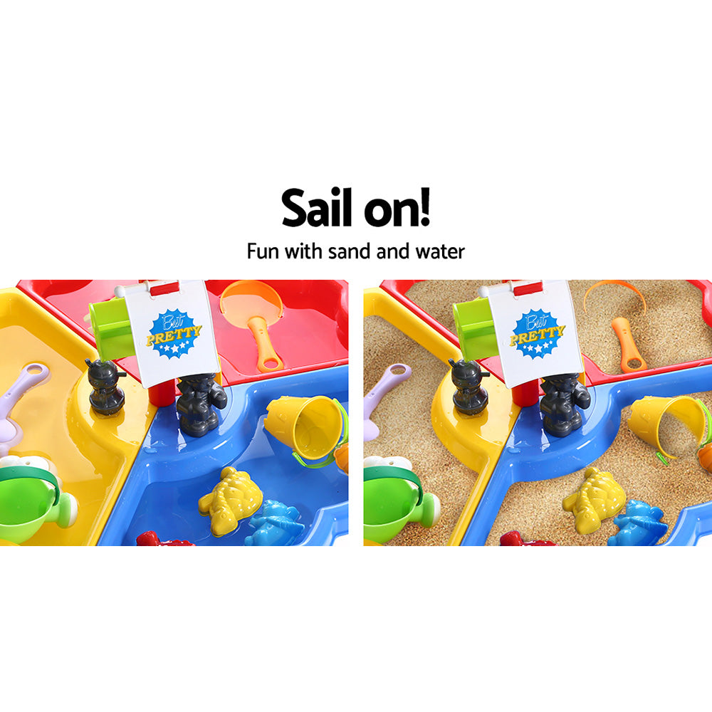 Kids Beach Sand and Water Sandpit Outdoor Table Childrens Bath Toys