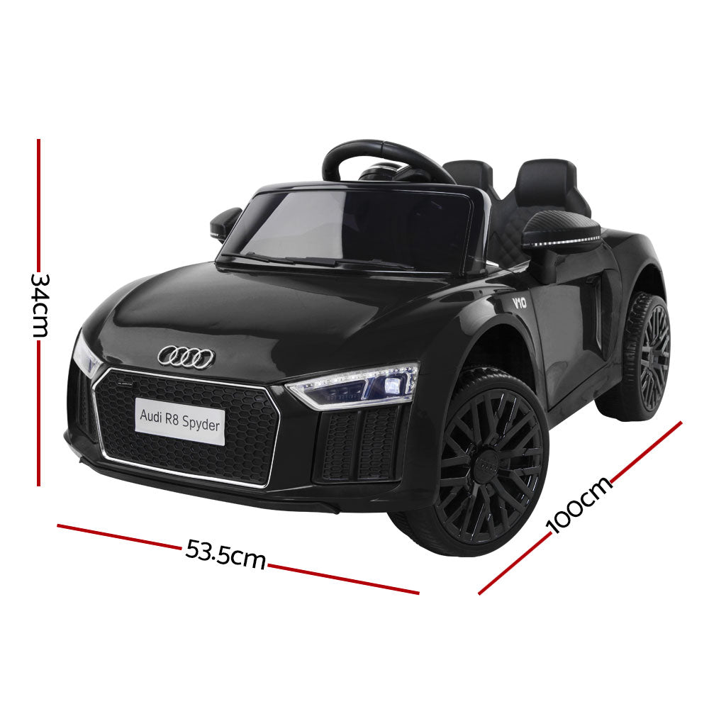 Kids Ride On Car Audi R8  Electric Black