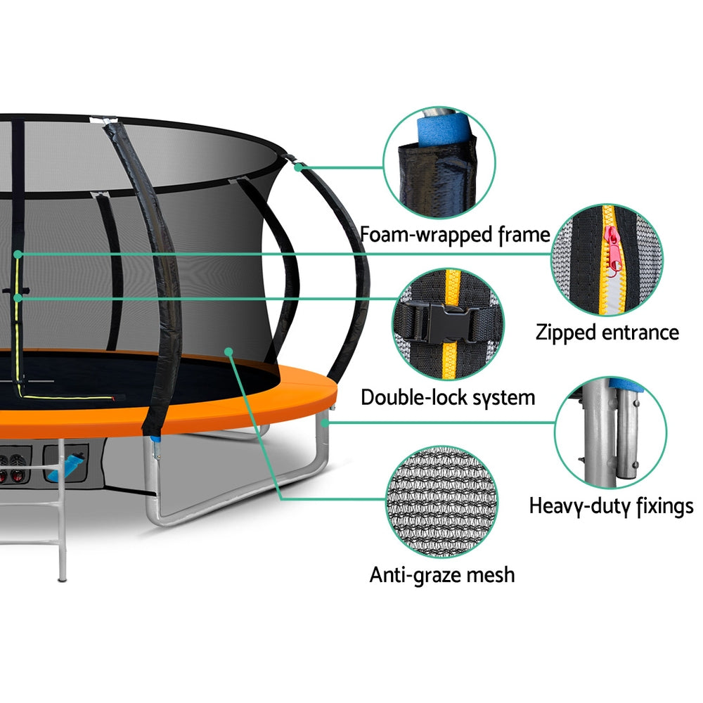 14FT Trampoline - Orange