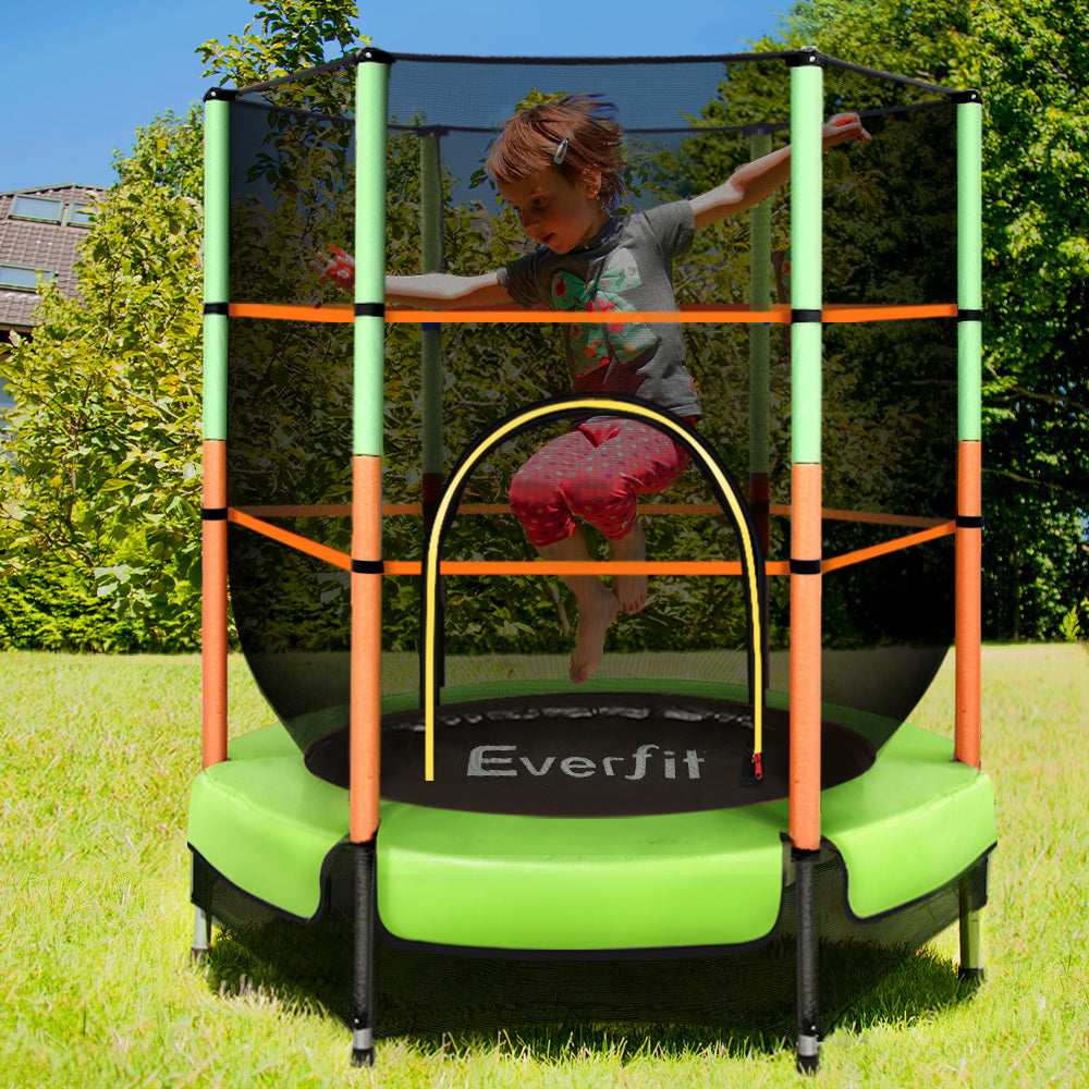 4.5ft Kids Trampolines - Green