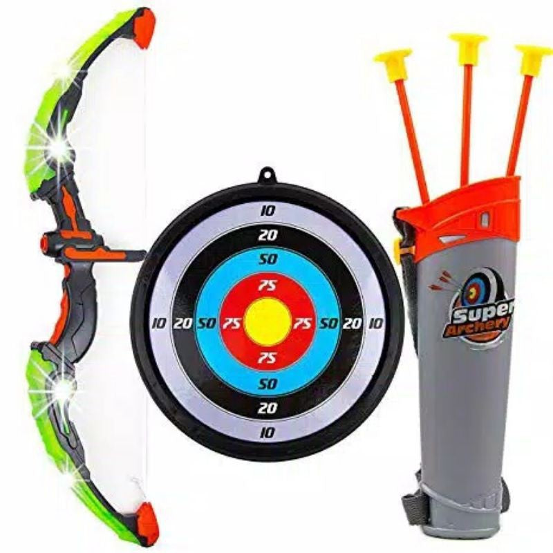 Light-up Kids Archery Set Suction Arrows Target