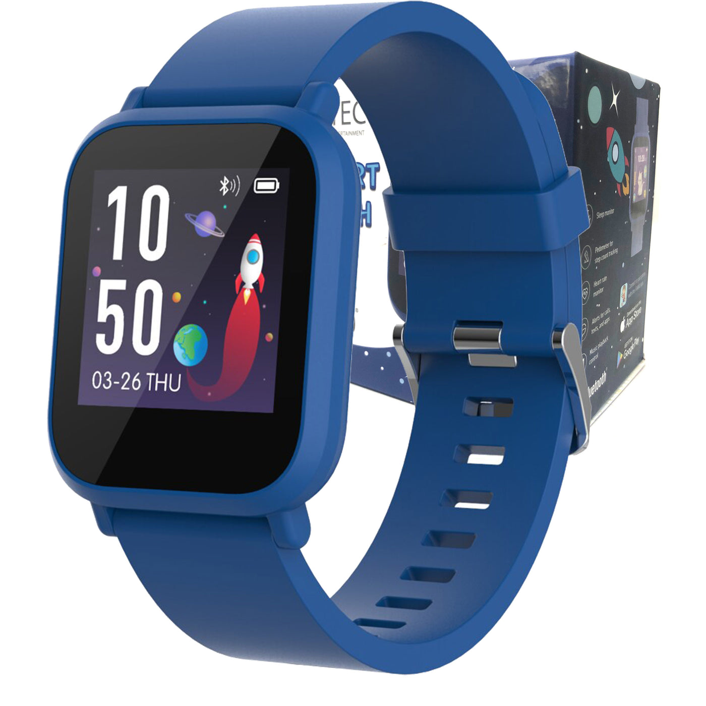 Kids Kidi Smart Watch Fit4Kid App Fitness Sport Galactic Blue