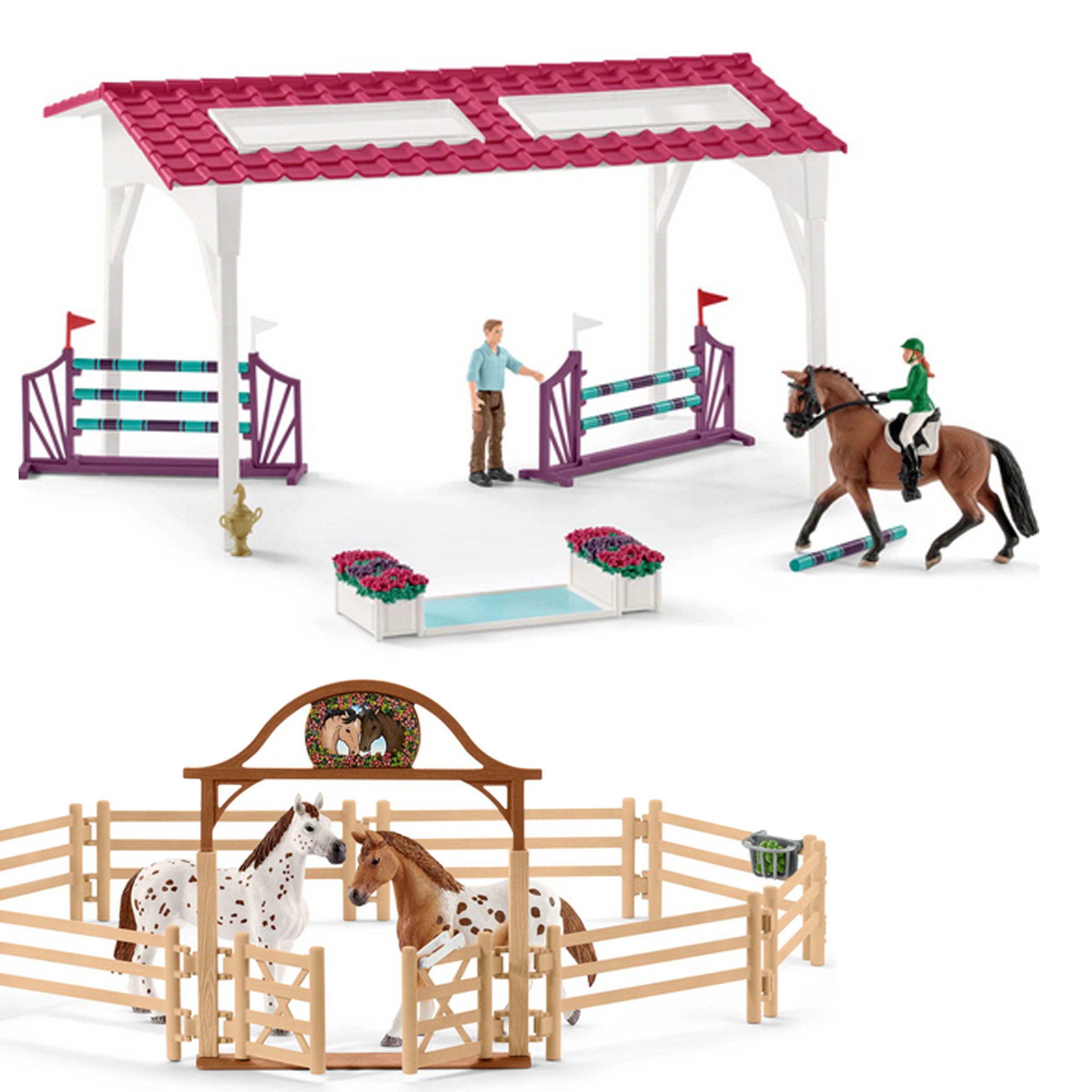Schleich Large Playset Horse Club Vet Fitness Check for the Big Tournament