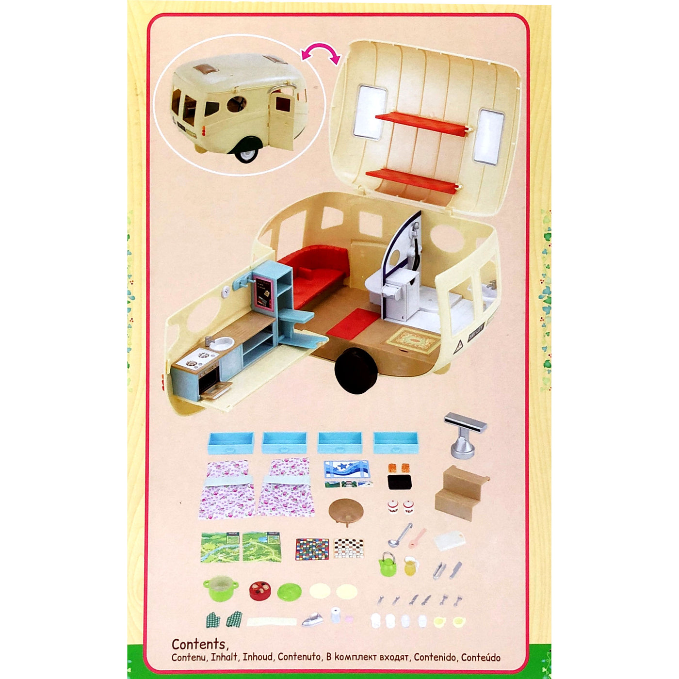 Sylvanian Families Famliy Cruising Car & Caravan Bundle Pack