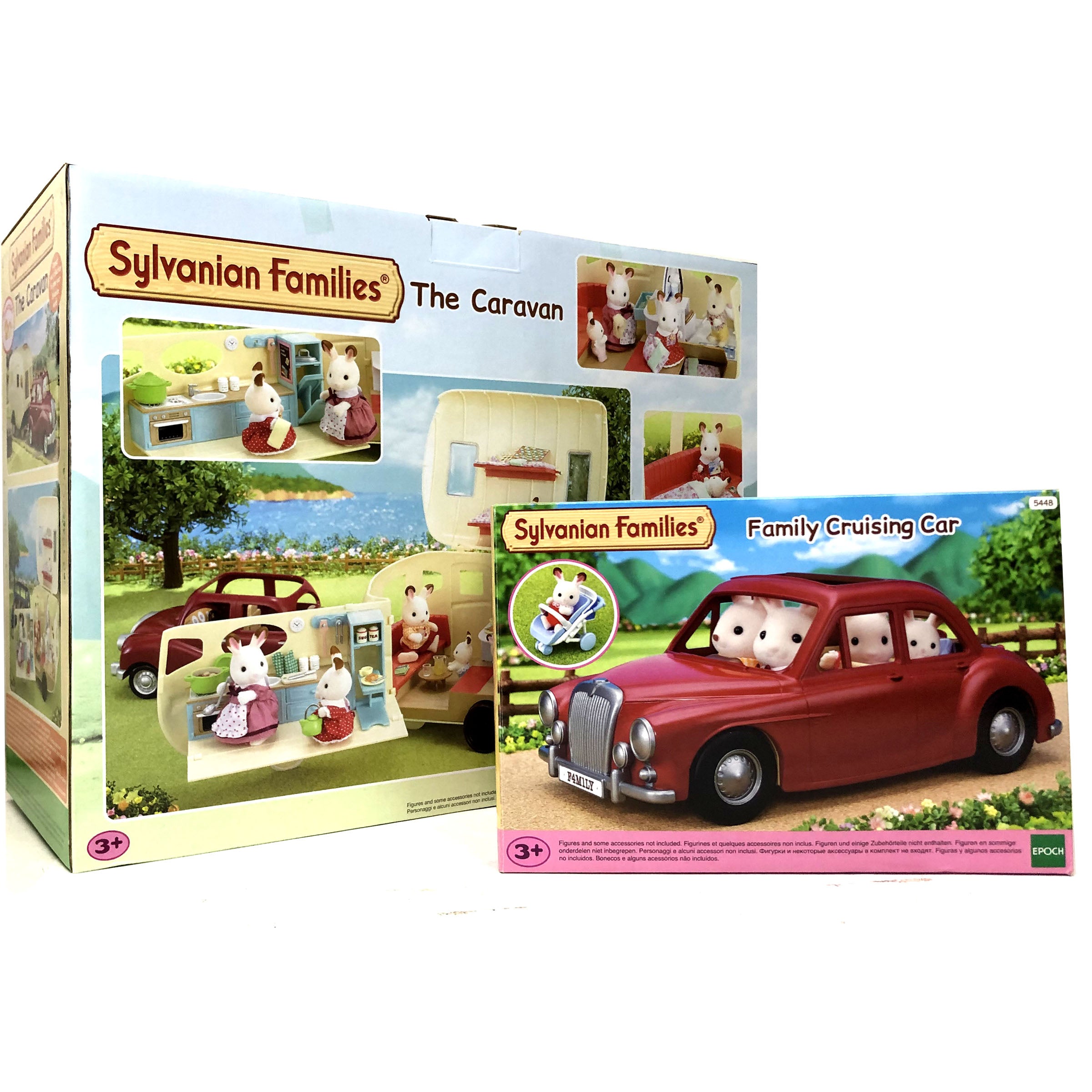 Sylvanian Families Famliy Cruising Car & Caravan Bundle Pack