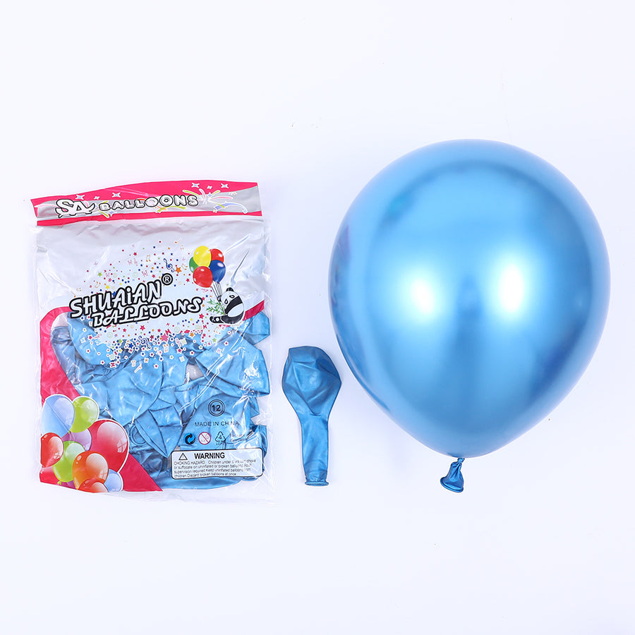 100PCS 5'' Latex Balloon Set Pearlized Blue Birthday Party Decoration