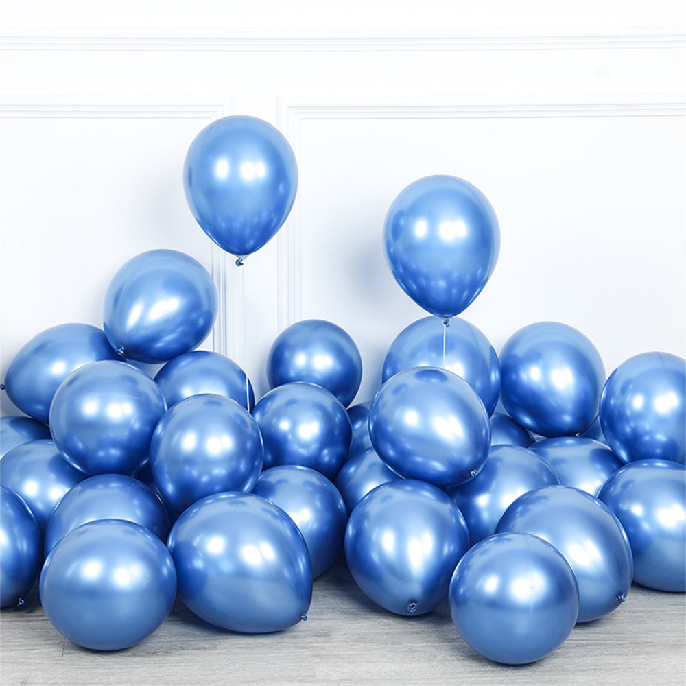 100PCS 5'' Latex Balloon Set Pearlized Blue Birthday Party Decoration