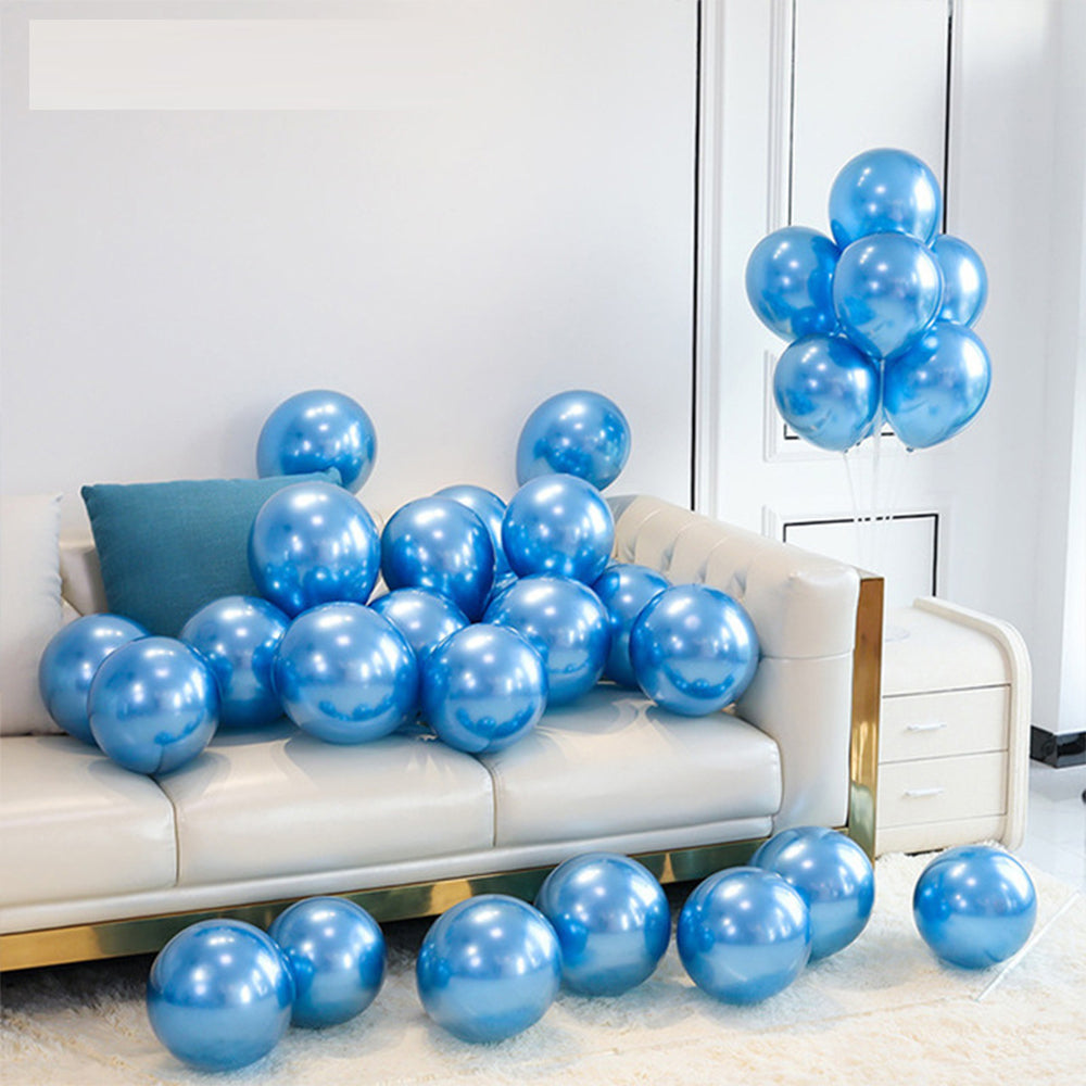 100PCS 5'' Latex Balloon Set Pearlized Blue Birthday Party Decoration