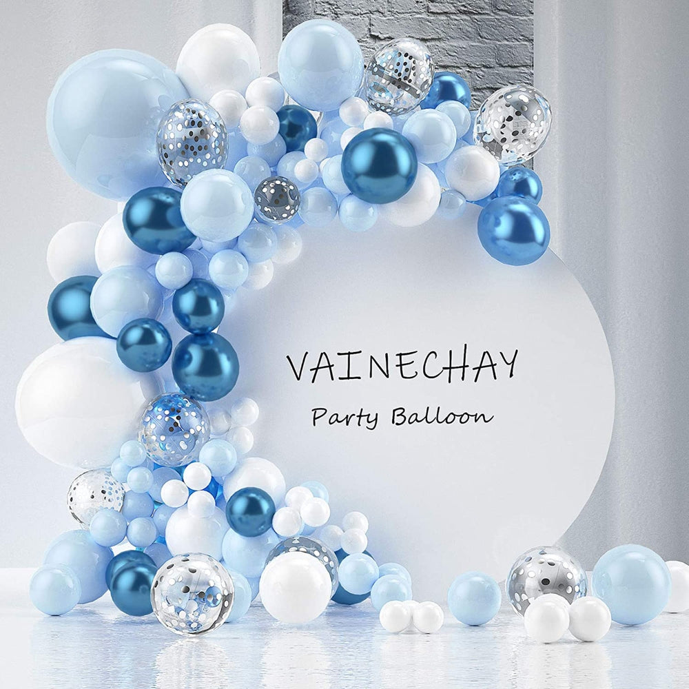 104PCS Blue Balloon Arch Kit Set Garland Birthday Baby Shower Party Decor