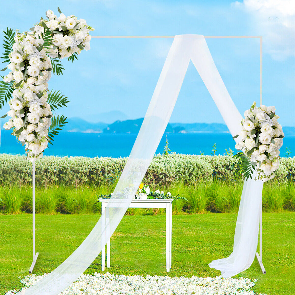 Wedding Arch White Square Backdrop