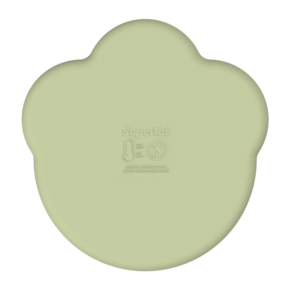 Remi Silicone Divider Plate - Avocado Cream