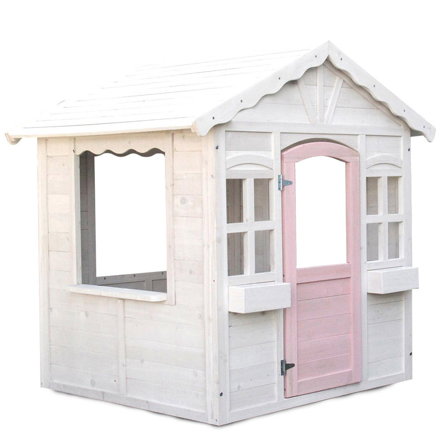 KIDS Cubby House Wooden Outdoor Playhouse Cottage Play Children Timber