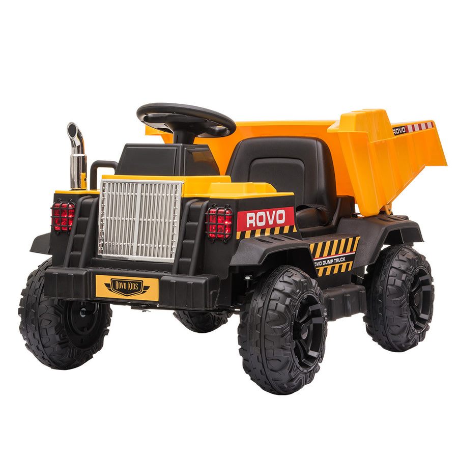 KIDS Electric Ride Toy Dump Truck - Yellow