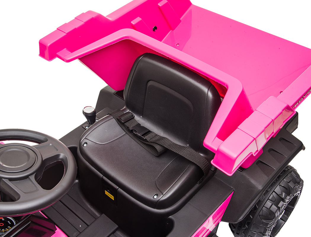 Kids Electric Ride On Dump Truck - Pink