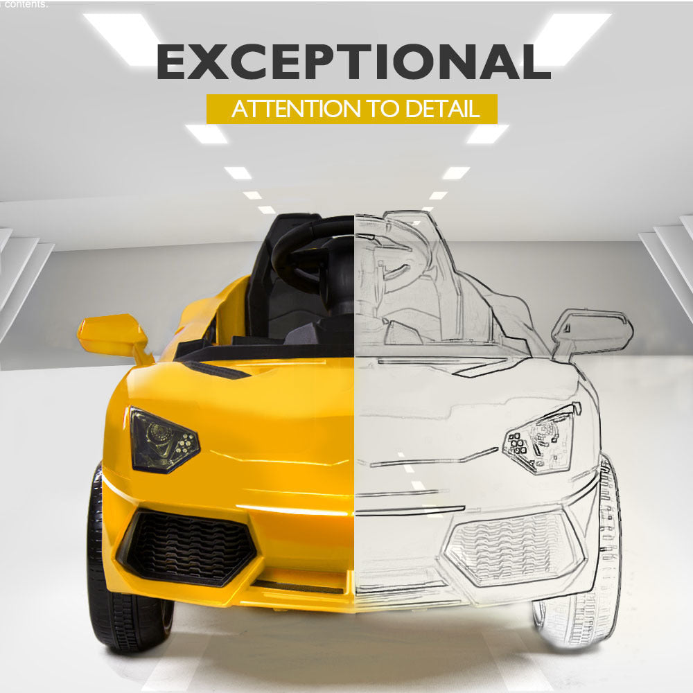 kids Ride-On Car Lamborghini Yellow