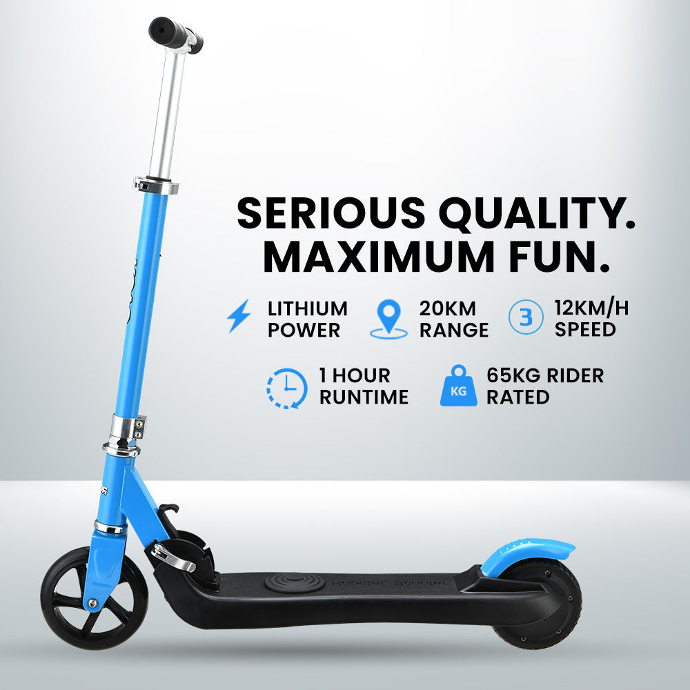 KIDS Electric Scooter  E-Scooter 125W Rechargeable, Blue