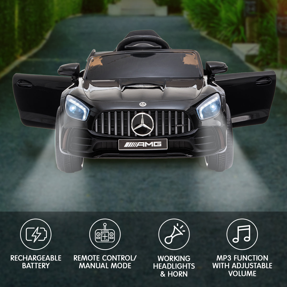 Mercedes Benz  Electric Ride On Car Remote Control - Black