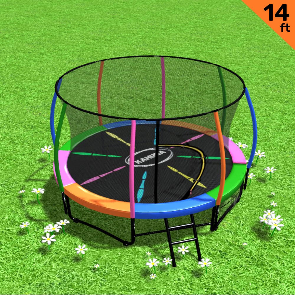 14ft Trampoline - Rainbow