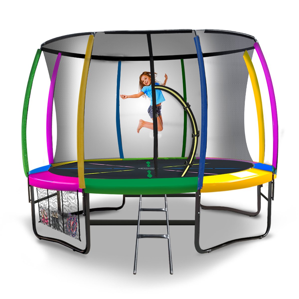 14ft Trampoline - Rainbow