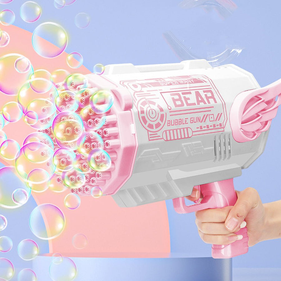 Electric Bubble Gun Machine Soap Bubbles Kids Adults Summer Outdoor Playtime Toy