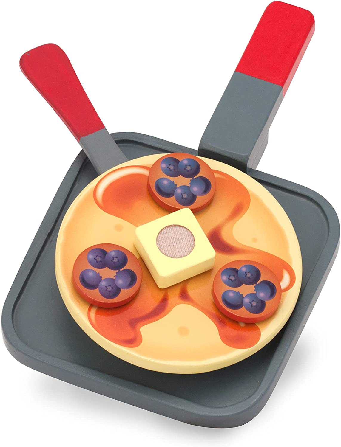 Flip and Serve Pancake Set (19 pcs) - Wooden Breakfast Play Food