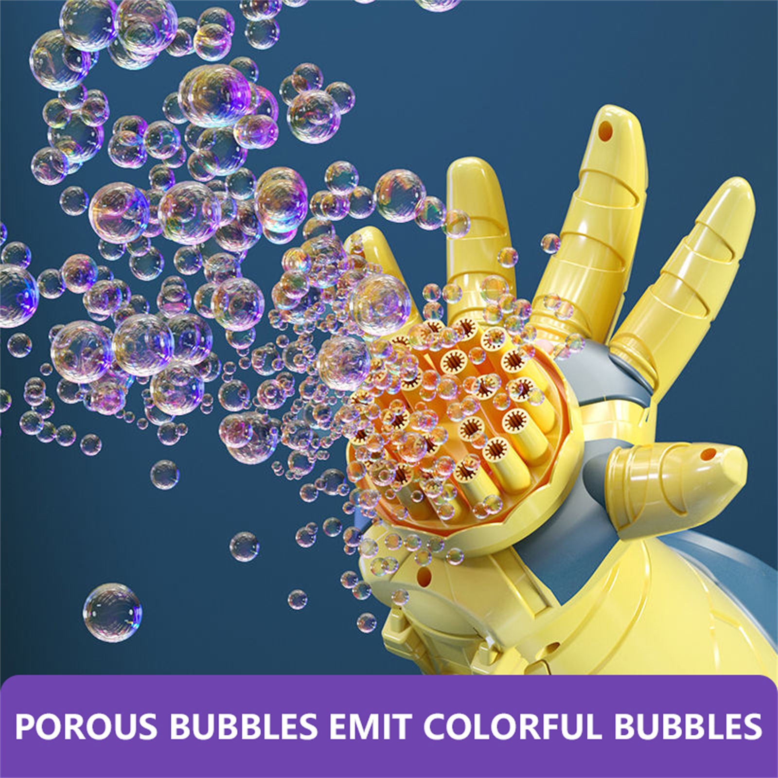 Electric Children Fully Automatic Porous Luminous No Leakage Bubble Gun