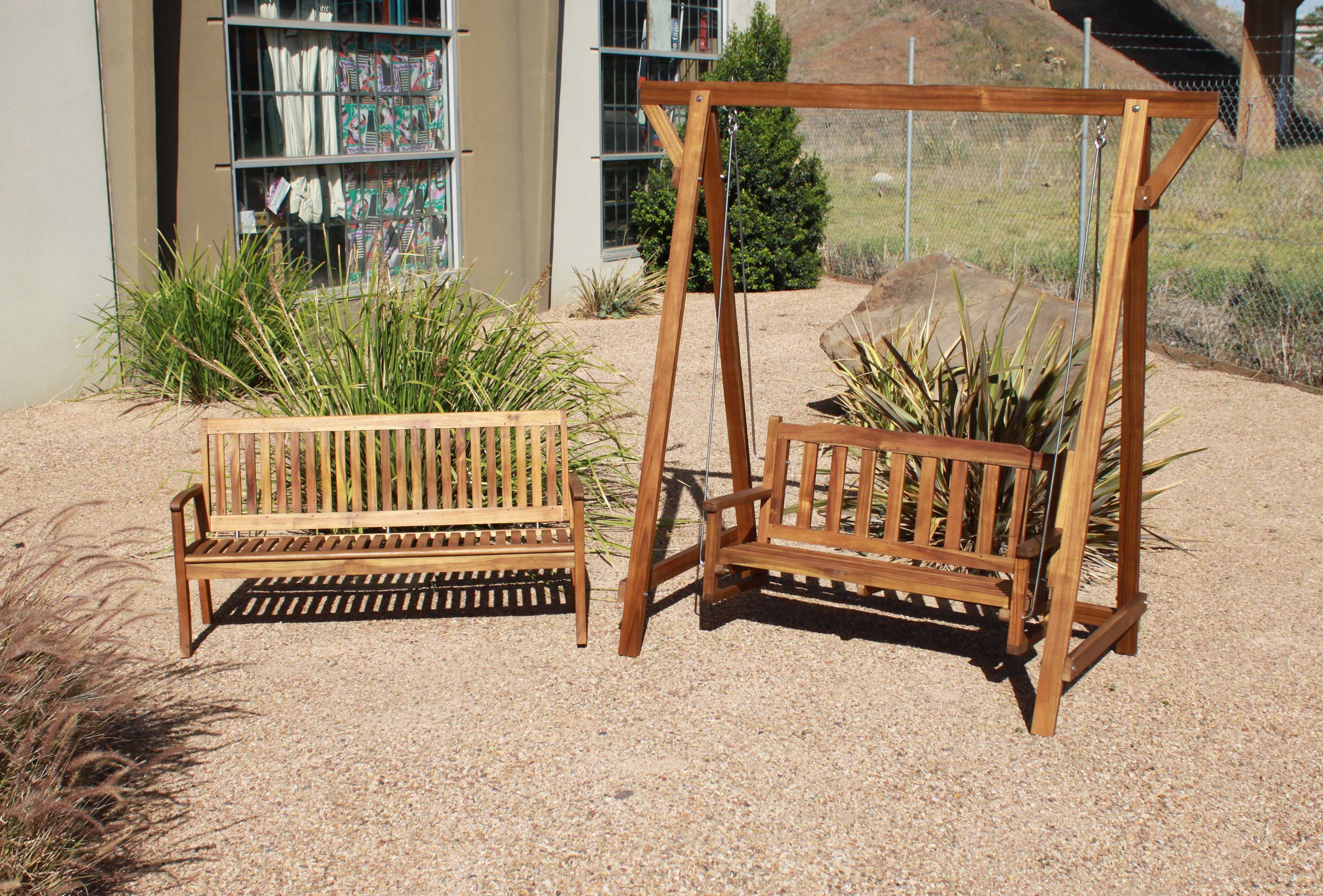 Outdoor Hardwood Garden Swing