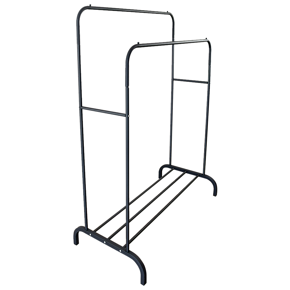 Heavy Metal Double Clothes Rail  Stand