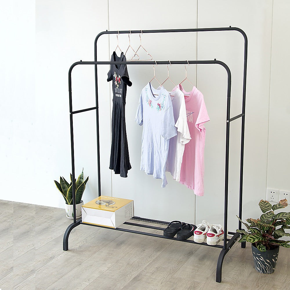 Heavy Metal Double Clothes Rail  Stand