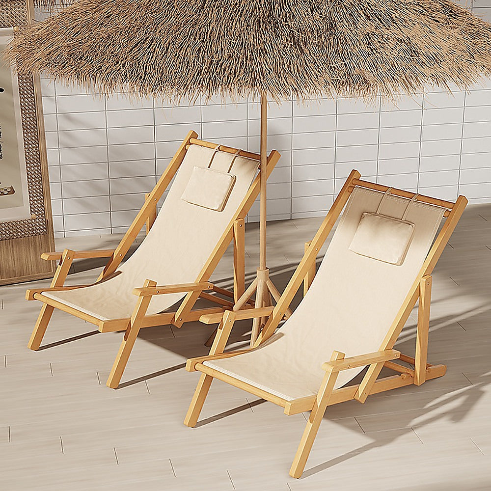 Foldable Outdoor Sling Chair Patio Lounge