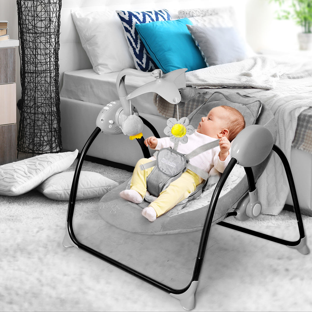 Swing Electric Cradle Rocker Chair Infant Auto Bouncer Newborns Seat